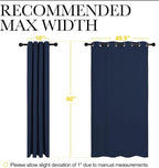 NICETOWN Navy Blackout Curtains - Image 7
