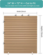 Changshade 12 Pack Temporary Shades, Pleated Paper Blinds - Image 3