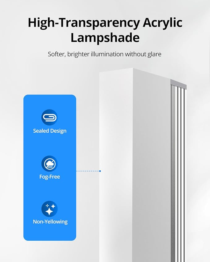 Combuh LED Bathroom Vanity Light Bar Dimmable IP44 Over Mirror Lighting Fixture - Image 5