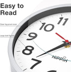 HIPPIH Wall Clock 2 Pack, 10 Inch Modern Wall Clocks Battery Operated, Non - Image 3
