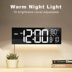 JALL 16" Large Digital Wall Mount Clock, Count Down Timer, Big LED, Temperature - Image 7