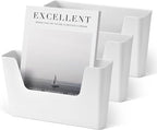 YOHOM Adhesive File Holder Plastic Document Folder Door No Drilling Mount Mail by Yohom