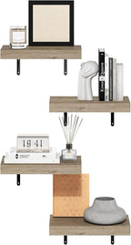 Furinno Tanna Floating Shelves for Wall Set of 4, 15-Inch Wall Shelf, Triple - Image 4