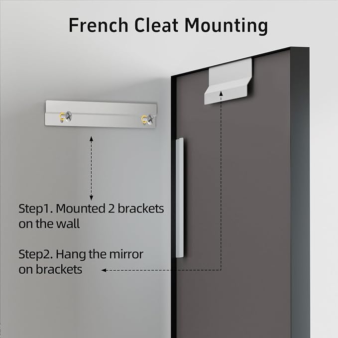 20”x 28” Black Bathroom Mirrors - Image 6