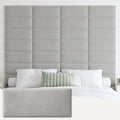 IFNOW Wall Mounted Upholstered Headboard Queen, 3D Peel and Stick Soundproof by IFNOW