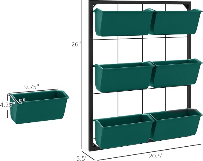 Outsunny 3-Tier Wall Planter - Image 7