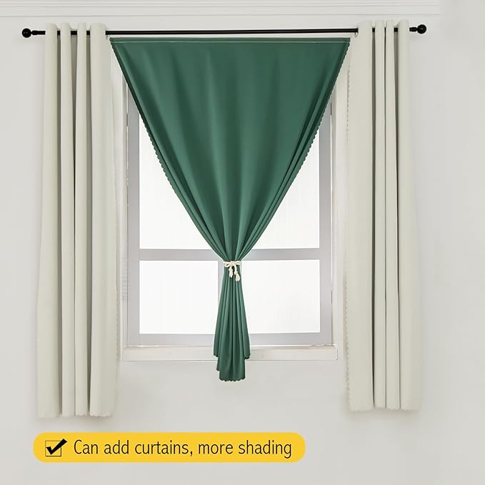Portable Light Blocking Curtains Self-Stick Design, Removable Adhesive Window - Image 8
