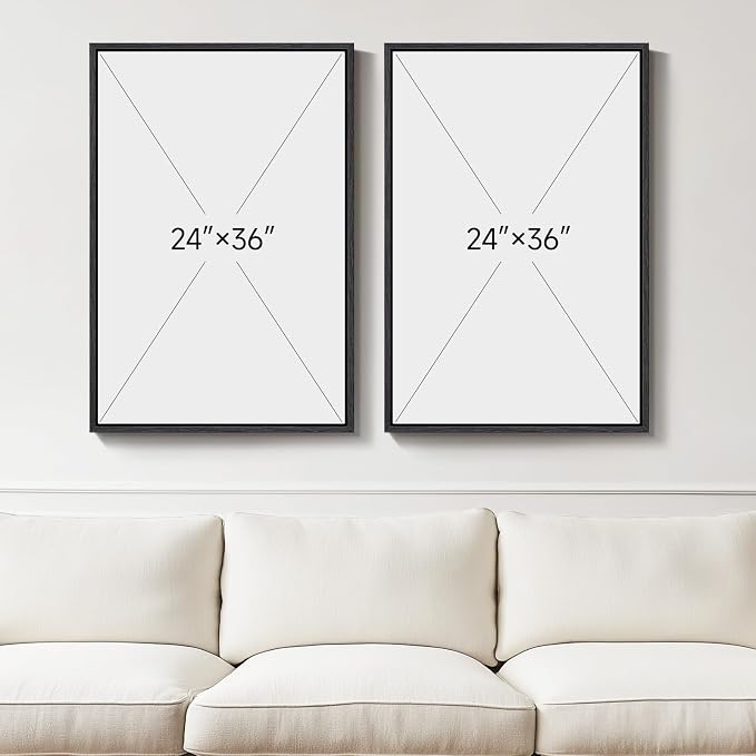 Large Framed Colorful Abstract Wall Art - Image 3