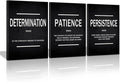 KAWAHONE Inspiration Quotes Wall Art, Motivational Determination Patience by KAWAHONE