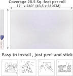 Arthome 17"x240" White Contact Paper, Peel and Stick Matte Wallpaper, Self - Image 7