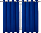 LEMOMO Royal Blue Thermal Blackout Curtains/52 x 54 Inch/Set of 2 Panels Room - Image 2