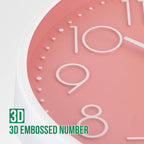 Wall Clock Non-Ticking Silent Modern Simple Style Round Decor Clock - Image 6