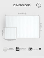Bumusty Large Cork Board Alternative-36 x 24" Felt Bulletin Board Tiles - Image 2