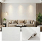 3D Wall Panels Peel and Stick – 15.74" x 236" PVC Faux Texture Wall Covering by Unknown