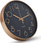 Silent Wall Clock 12 Inch Non-Ticking Wall Clocks Battery Operated by SUOHUI