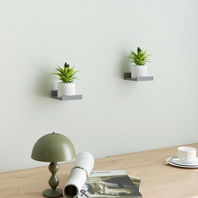 Small Floating Shelves for Wall Decor, Wall Mounted Wood Shelf for Bedroom - Image 2