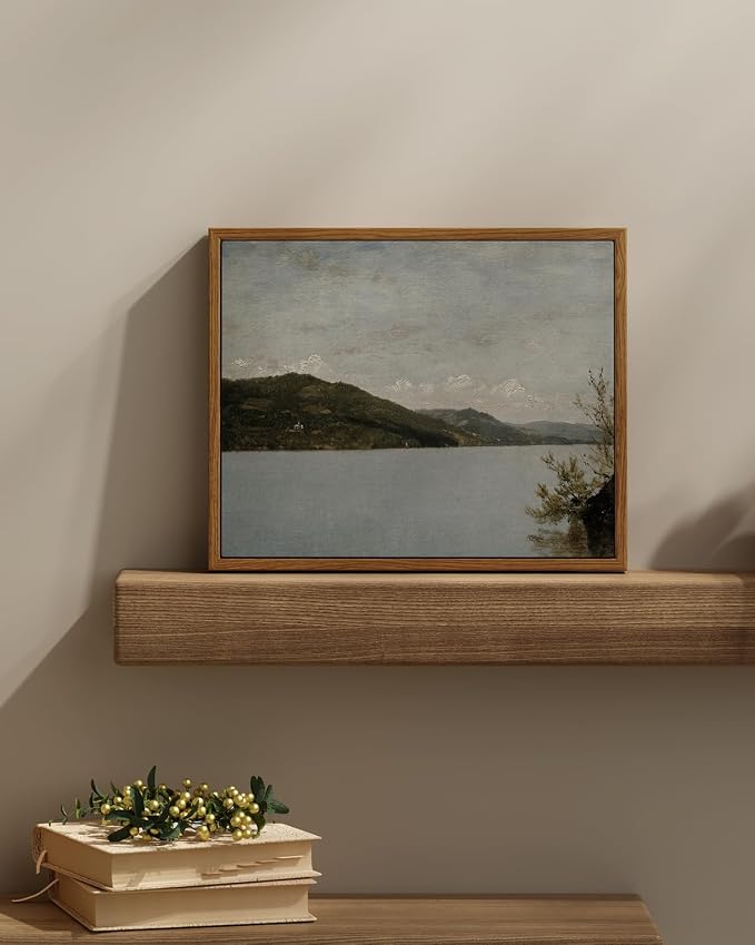 InSimSea Framed Canvas Wall Art Vintage Decor, Home Decor Classical Landscape - Image 2