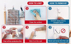Sinfuo Wall Hooks for Hanging 10 Large Hooks, Heavy Duty Wall Hooks - Image 5