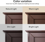 VANIRROR Bathroom Wall Cabinet Expresso Over Toilet Storage - Image 4