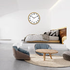 SIN&MI Wall Clock 9 Inch Battery Operated Silent Non-Ticking Wall Clock Modern - Image 6