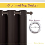 NICETOWN Room Darkening Draperies Curtains, Energy Smart Thermal Insulated - Image 2