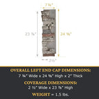 AZ Faux High-Density Polyurethane Faux Stone Interlocking Left Endcap - Image 3