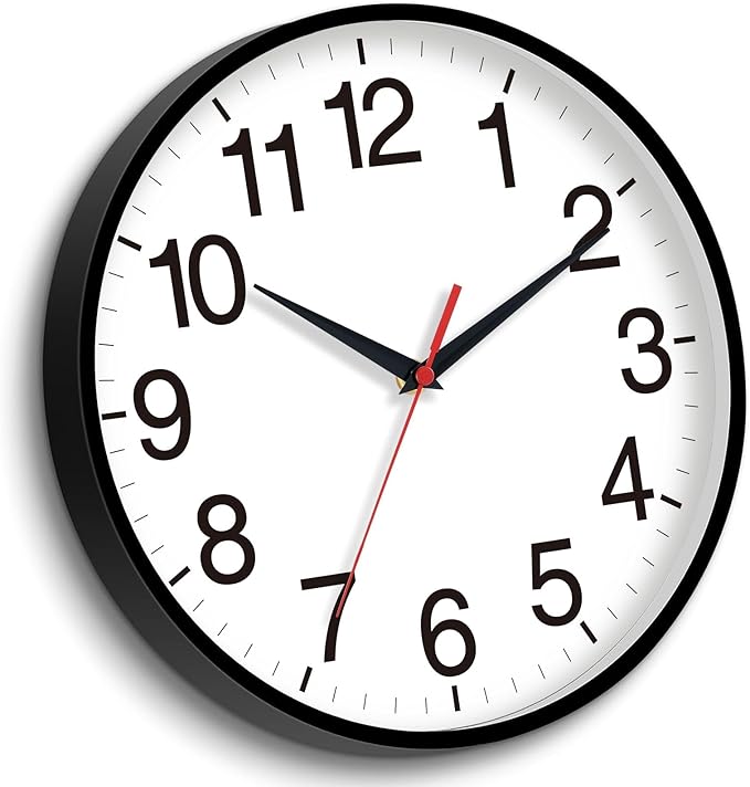 Rohioue 18 Inch Wall Clock, Modern Battery Operated Wall Clocks, Silent Non - Image 2