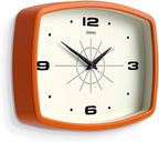 JONES CLOCKS® Movie wall Clock | Retro Rectangular Clock | 10 inch | Orange | - Image 2
