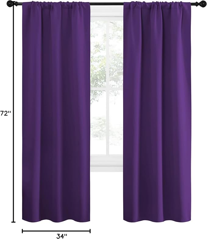 NICETOWN Blackout Curtains for Living Curtains, Triple Weave Home Decoration - Image 10