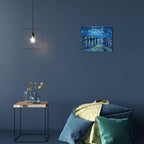 1 KINGO Van Gogh Canvas Wall Art: Starry Night over the Rhône Oil Painting - Image 3