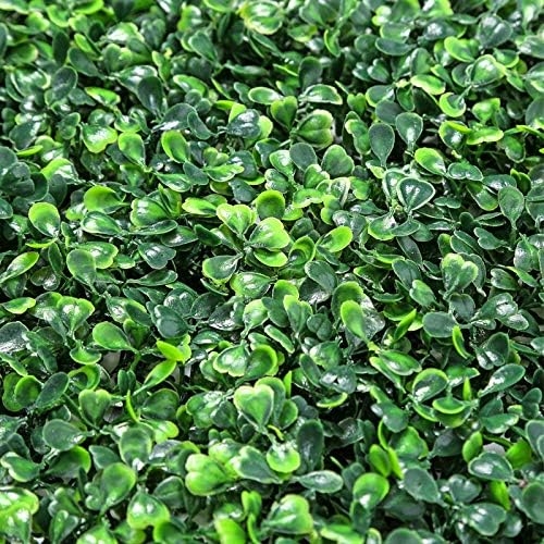 Sunnyglade 12 Pieces 20"x 20" Artificial Boxwood Panels Topiary Hedge Plant - Image 2