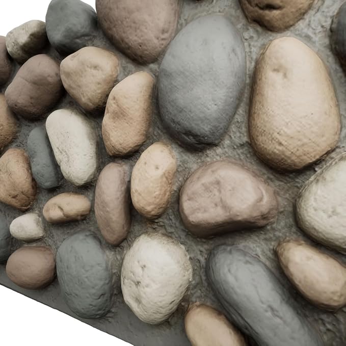 EverStone River Rock Faux Rock Panel, Pebble Mix Color - Image 7