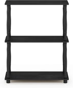 Furinno TURN-N-TUBE Storage Shelves, 3-Tier Book Shelf, Corner Shelf, Toolless - Image 6