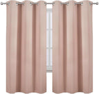 LEMOMO Blush Thermal Blackout Curtains/42 x 72 Inch/Set of 2 Panels Room - Image 2