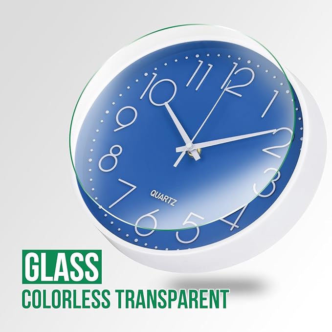 Wall Clock Non-Ticking Silent Modern Simple Style Round Decor Clock - Image 5