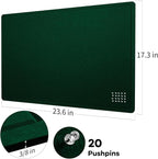 Bulletin Board, 24 x 18 inches Felt Board Decorative Pin Board, Cork Board - Image 5