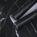 practicalWs 17.71''×196.8'' Marble Contact Paper Black/White Peel and Stick by practicalWs