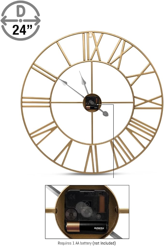 Sorbus Large Wall Clock for Living Room Decor - Image 9