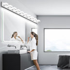 Ralbay 66inch Chrome Bathroom Vanity Lights Stainless Steel Acrylic LED Modern - Image 4