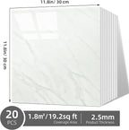 Vieshful 20pcs Peel and Stick Backsplash Tile，12"x12" Self Adhesive Marble Tile - Image 3