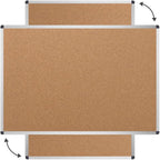 VIZ-PRO Cork Notice Board, 18 X 12 Inches, Cork Bulletin Board - Image 3