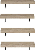 Furinno Tanna Floating Shelves for Wall Set of 4, 22-Inch Wall Shelf, Triple - Image 6