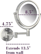 JERDON Wall-Mounted Vanity Mirror - Image 3