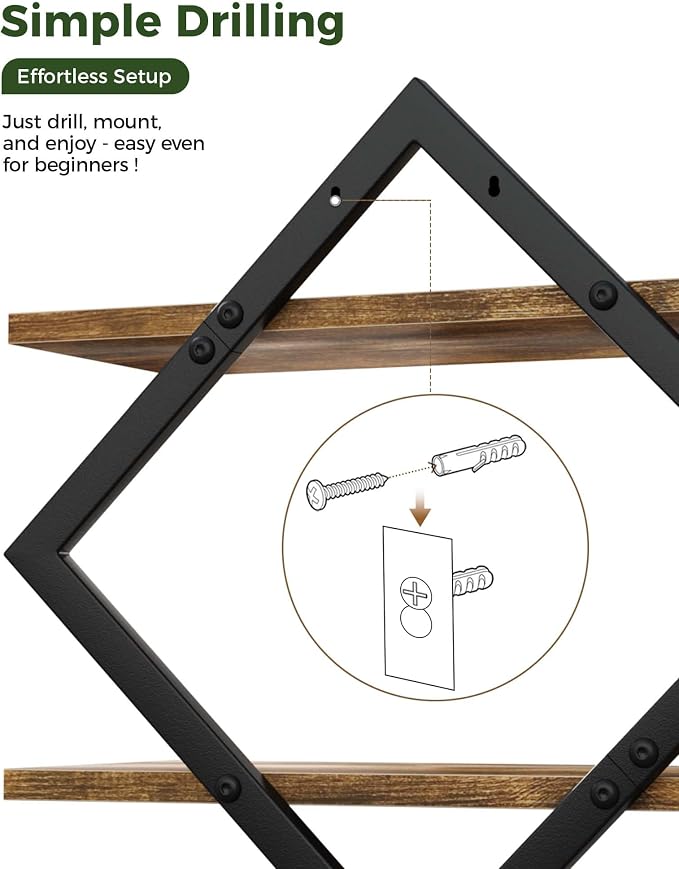 Bamworld Floating Shelves for Wall Planters for Indoor Plants Hanging Shelves - Image 7