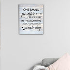 Inspirational Farmhouse Canvas Print Wall Art Decor One Small Positive Thought - Image 7