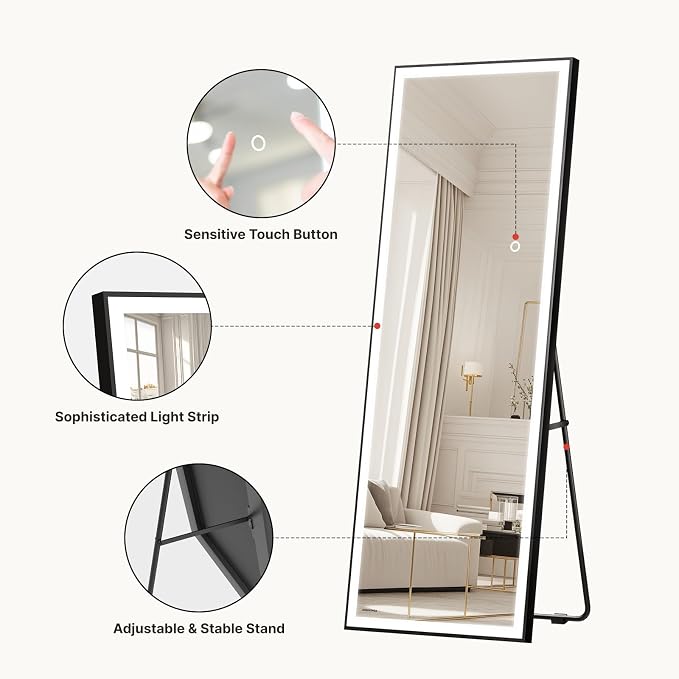 Kosmonia 56×18 LED Full Length Mirror - Image 4