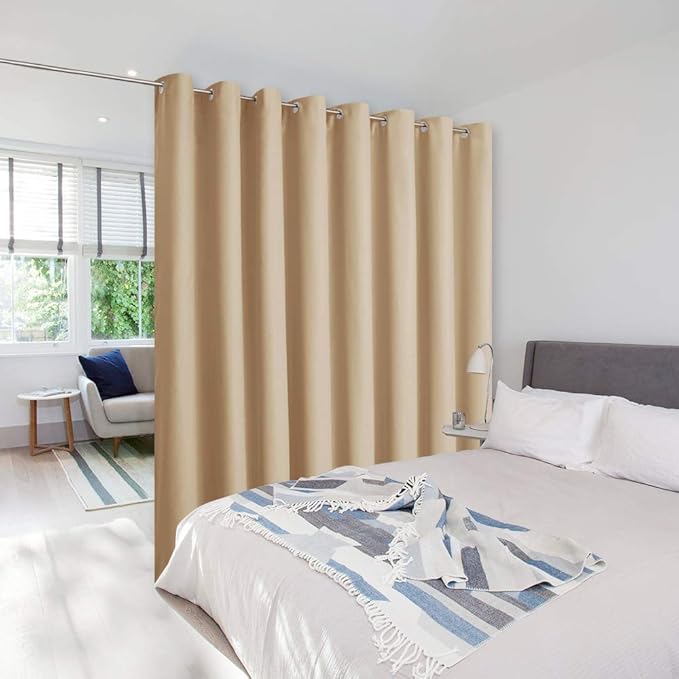 NICETOWN Sound Barrier Room Divider Curtain Screen Partitions, Wide Width by NICETOWN