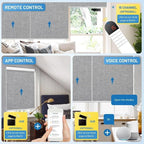 Motorized Blinds with Remote, Cordless Smart Blinds with Valance Cover - Image 5