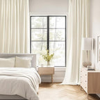 MIULEE Birch Back Tab Blackout Curtain 96 Inch Long 2 Panels Set - Image 2