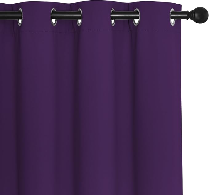 NICETOWN Room Divider Curtain 132 Inches Long, Wide Blackout Sliding Door - Image 7